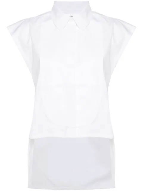Victoria Beckham panel-detail sleeveless shirt