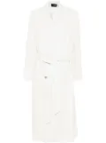 Mugler belted coat - White