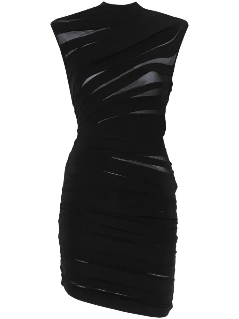 Mugler robe courte à fronces