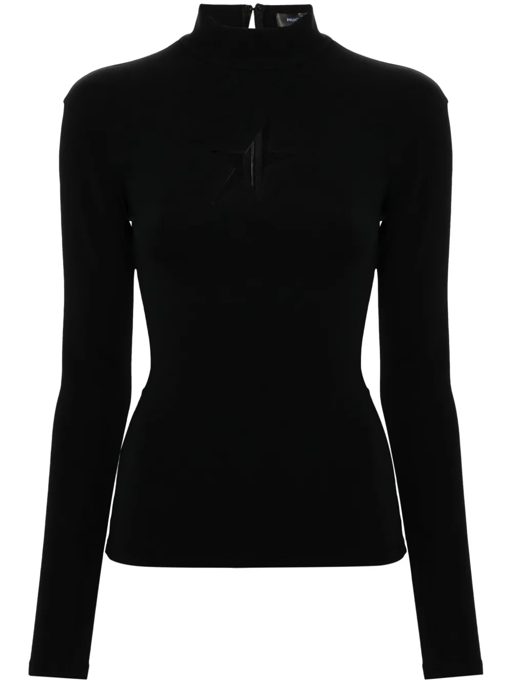 Mugler スター トップ - ブラック Mugler スター トップ - ブラック