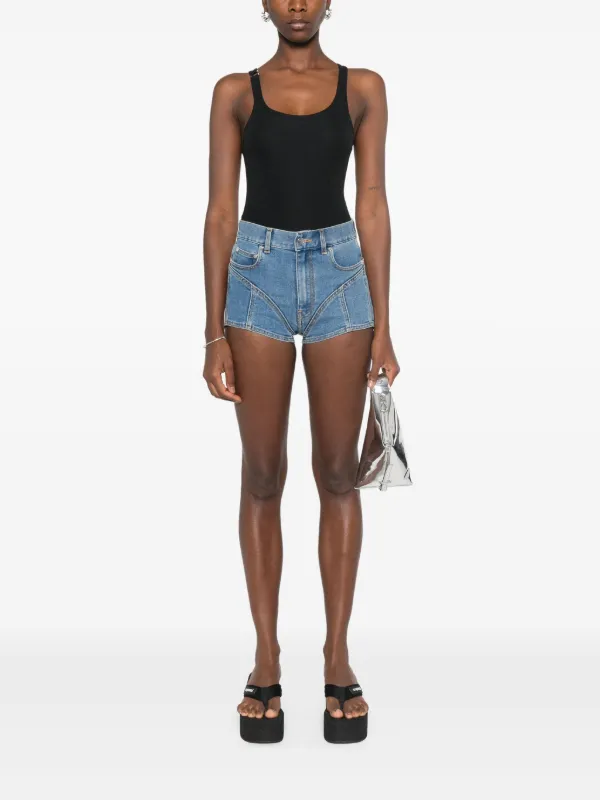 Mugler Pierced Tank Top | Black | FARFETCH
