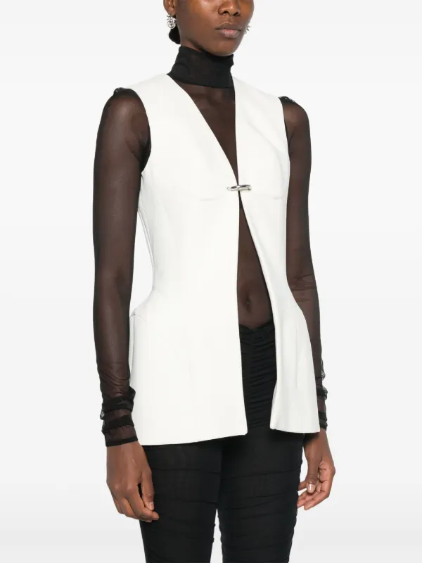 Mugler コルセット ベスト | ホワイト | FARFETCH JP