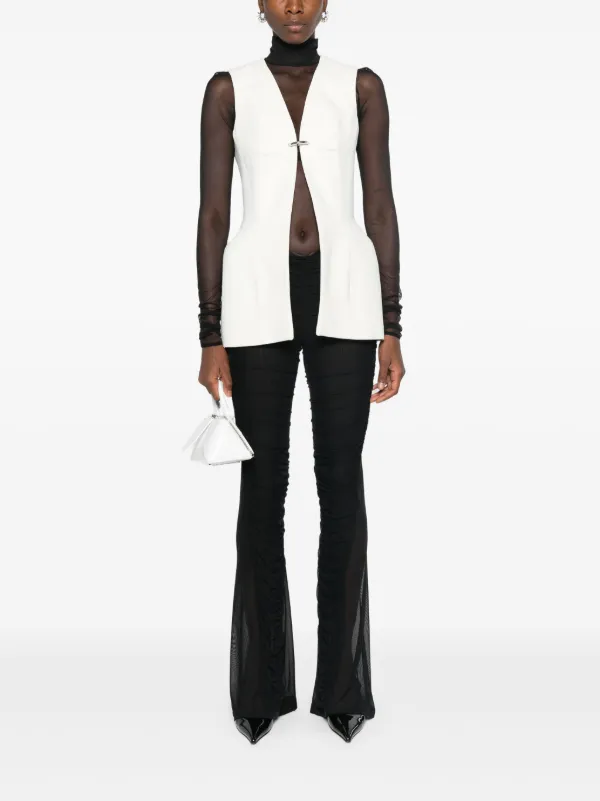 Mugler ミュグレー コルセットウエスト フルジップフーディー M Mugler