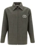 Valentino Garavani VLogo check jacket - Green