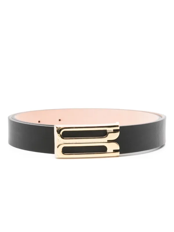 【関税込み】Victoria Beckham ブラック Frame ベルト Frame Belt In Black Leather – Victoria Beckham Inc
