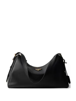 Prada サフィアーノレザー キーホルダー | ブラック | FARFETCH JP