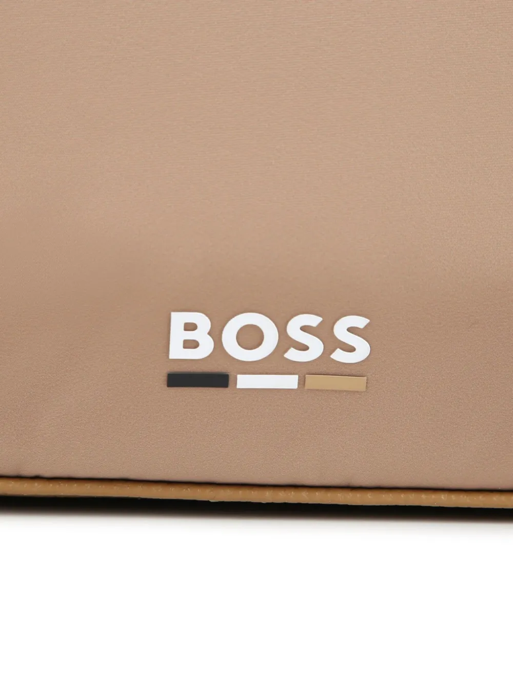 BOSS Kidswear Luiertas met logoprint Beige
