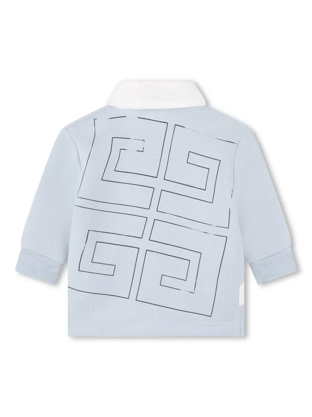 givenchykids Givenchy Kids Poloshirt met 4G-patroon - Blauw