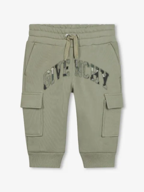 Givenchy Kids 4G-embroidered drawstring-waist track pants