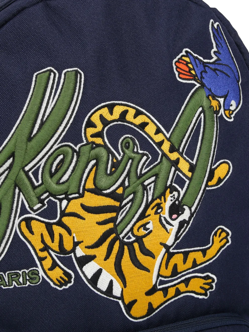 Kenzo Kids Rugzak met geborduurd logo Blauw