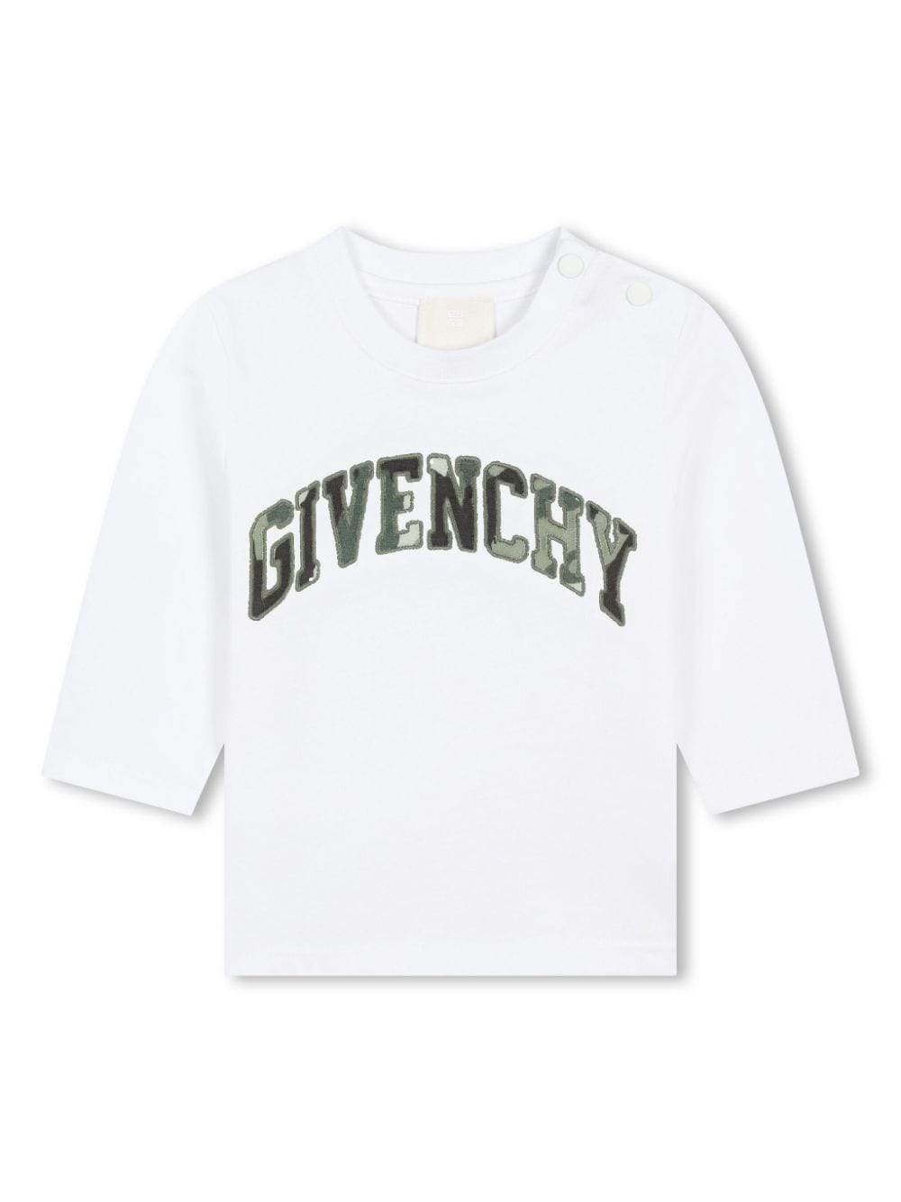 Givenchy Kids T-shirt a maniche lunghe con stampa - Bianco