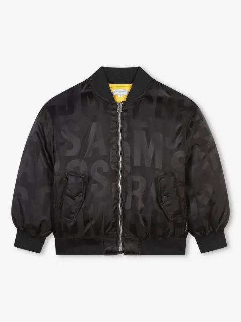 Marc Jacobs Kids logo-jacquard bomber jacket