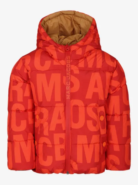 Marc Jacobs Kids logo-printed puffer jacket