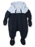 BOSS Kidswear logo-print snowsuit - Blue
