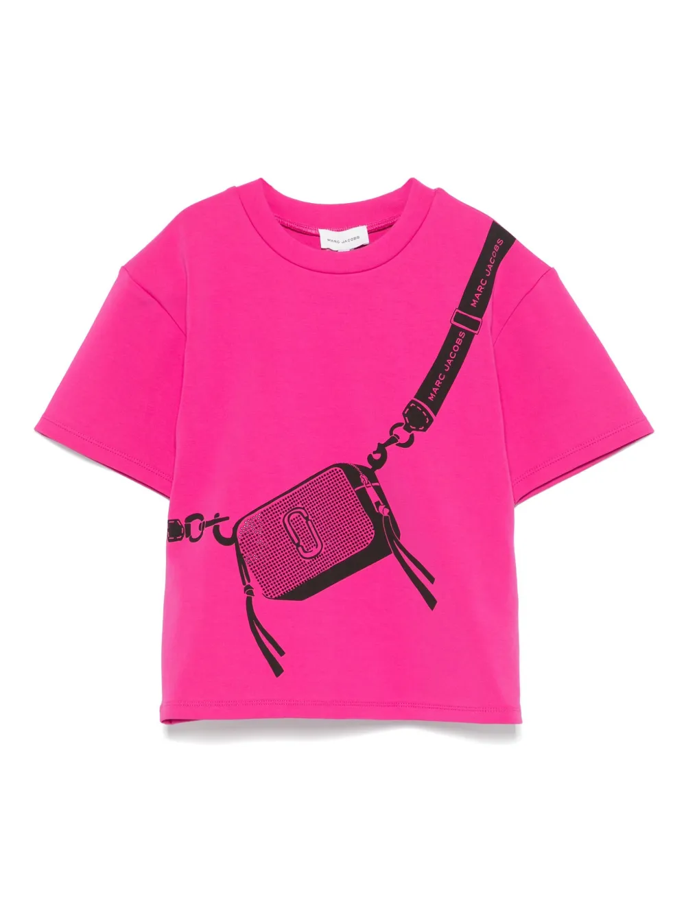 Marc Jacobs Kids トロンプルイユ Tシャツ - ブラック Marc Jacobs Kids トロンプルイユ Tシャツ - ブラック