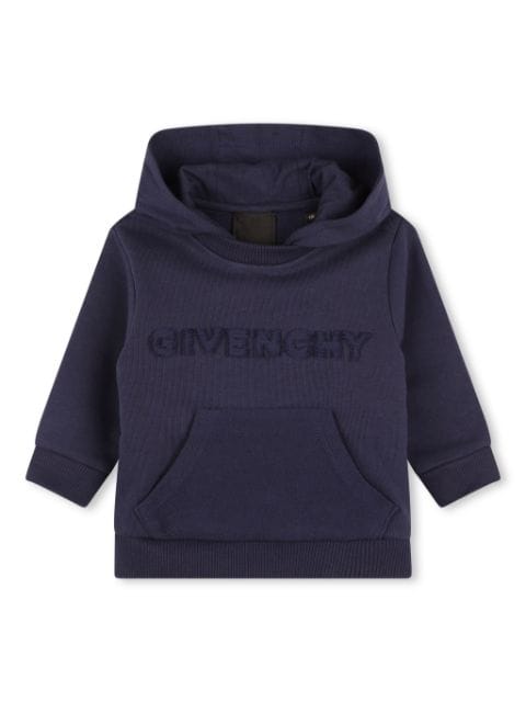 Givenchy Kids logo-appliqué pouch-pocket hoodie 