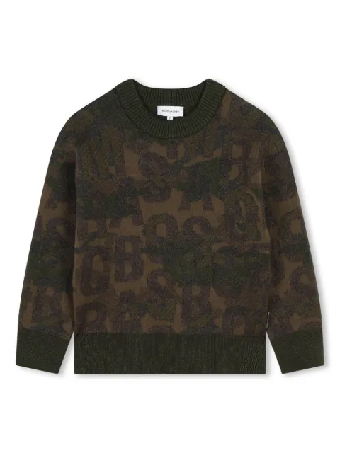 Marc Jacobs Kids suéter con monograma