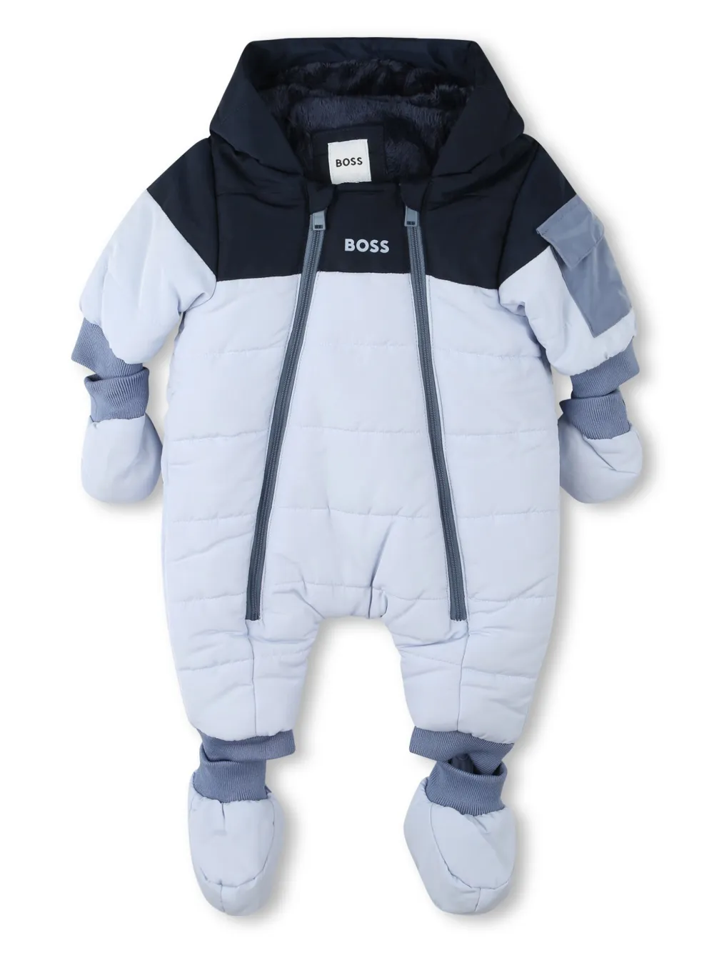 Image 1 of BOSS Kidswear printed padded snowsuit