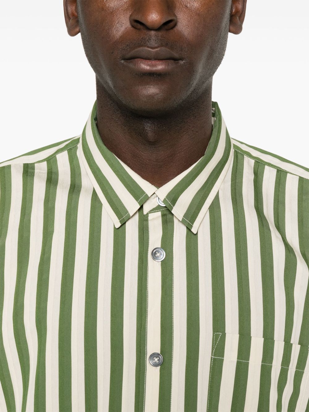 Stüssy compitative Boxy Striped Shirt