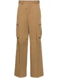 Victoria Beckham twill straight cargo pants - Brown