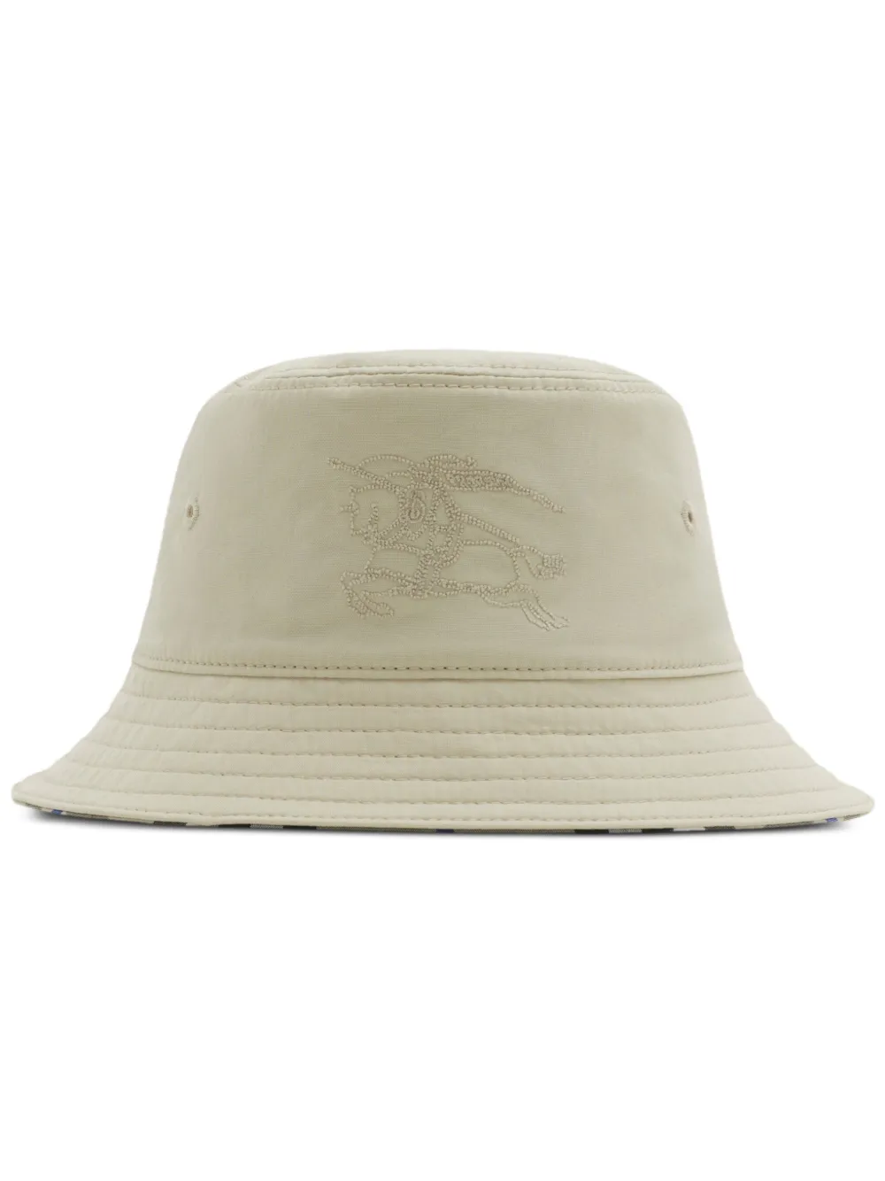 Burberry Beige Reversible Baby Bucket Hat In Neutrals