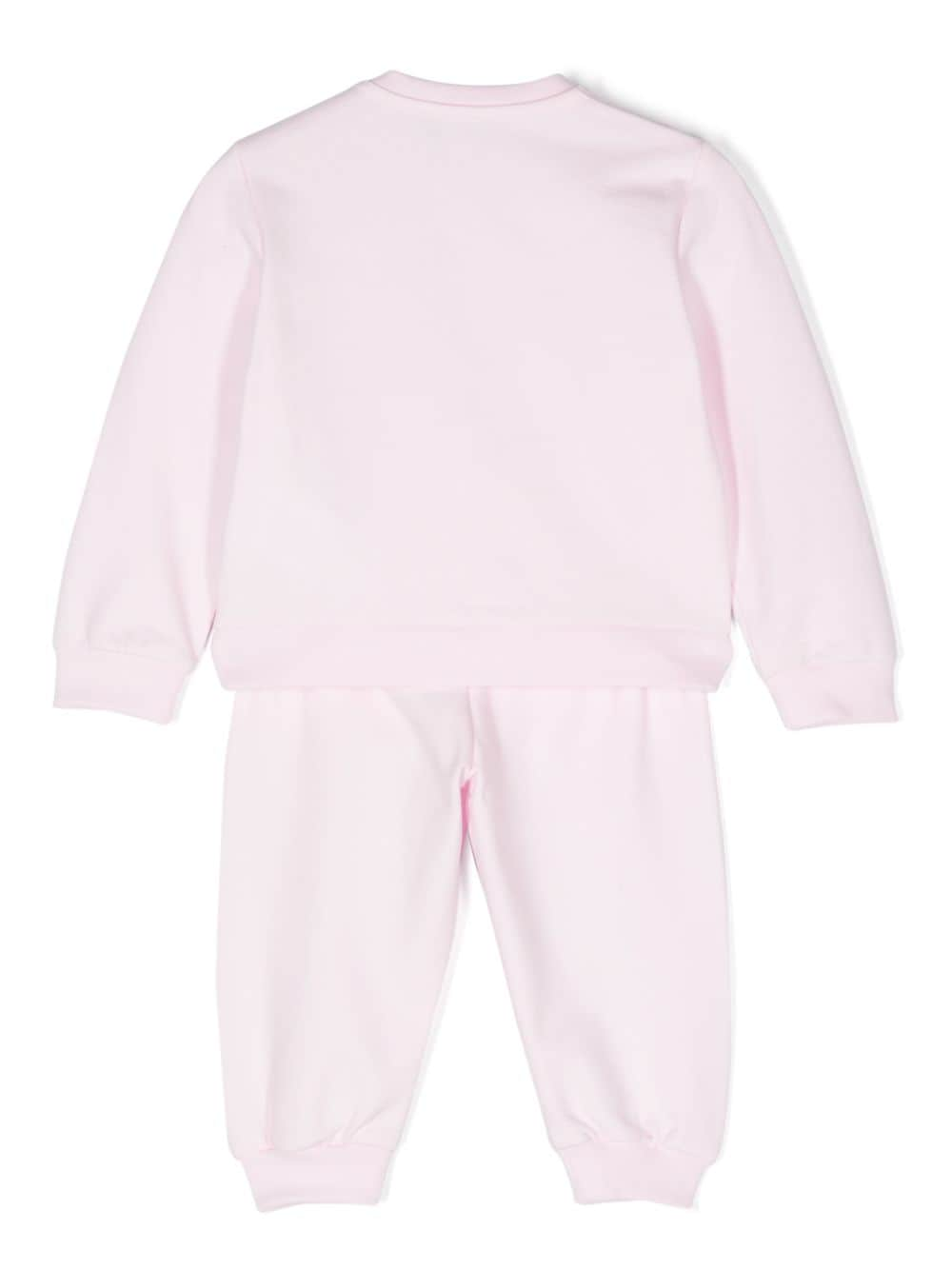 Versace Kids logo-print tracksuit - Roze