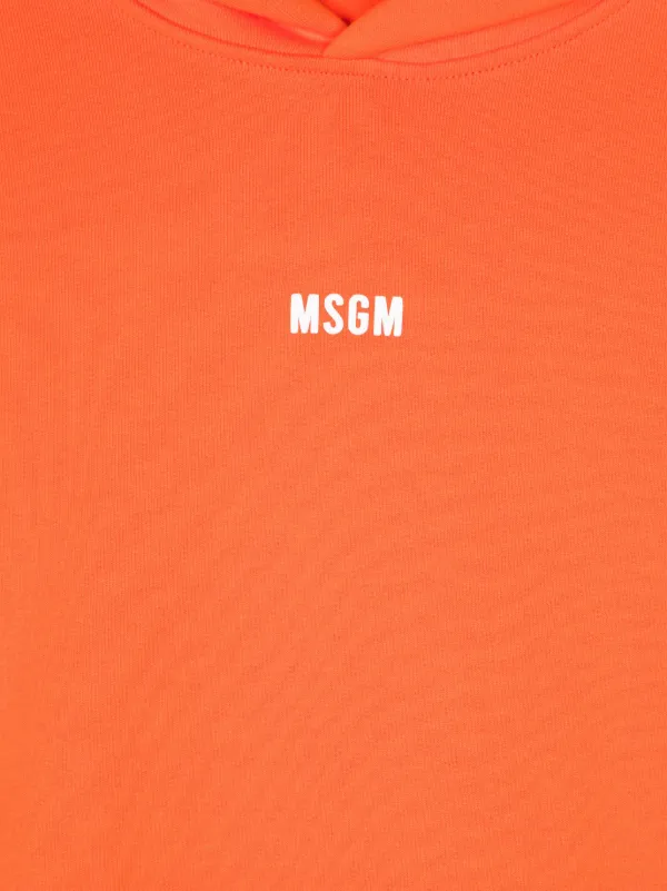 MSGM Kids ロゴ パーカー | オレンジ | FARFETCH JP