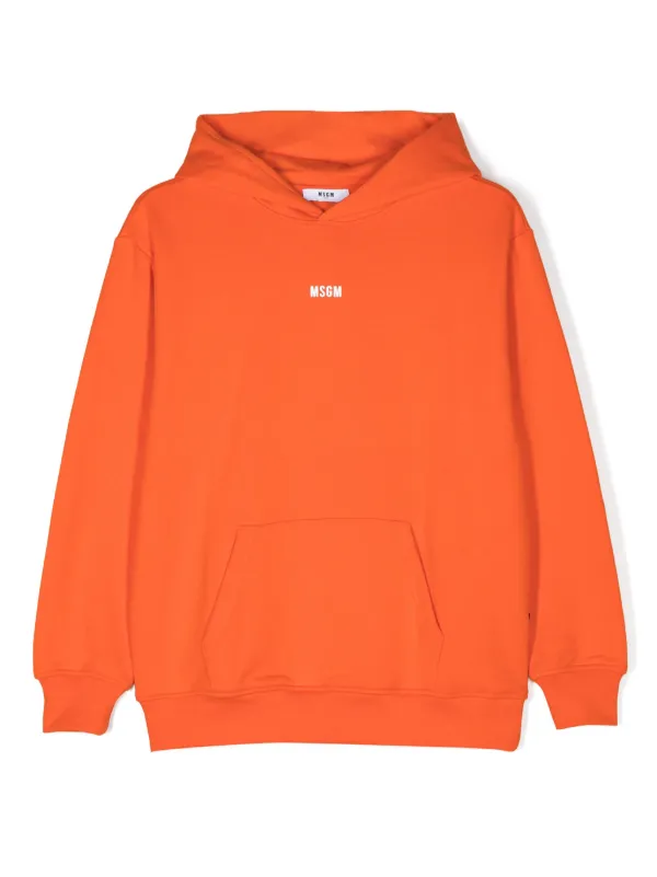 MSGM Kids ロゴ パーカー | オレンジ | FARFETCH JP