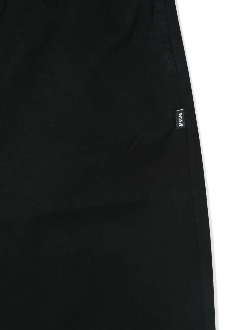 MSGM Kids Broek met trekkoordtaille Zwart