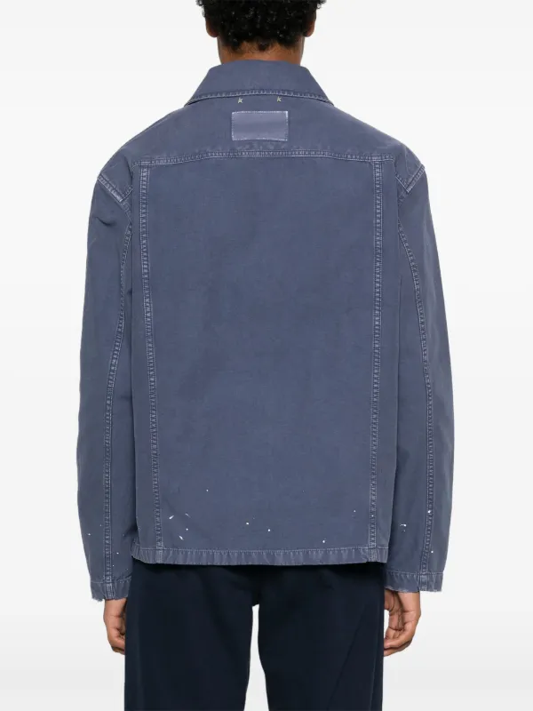 ジャケット GOLDEN GOOSE DENIM DISTRESSED JACKET Golden Goose zip-up Denim Jacket | Blue | FARFETCH