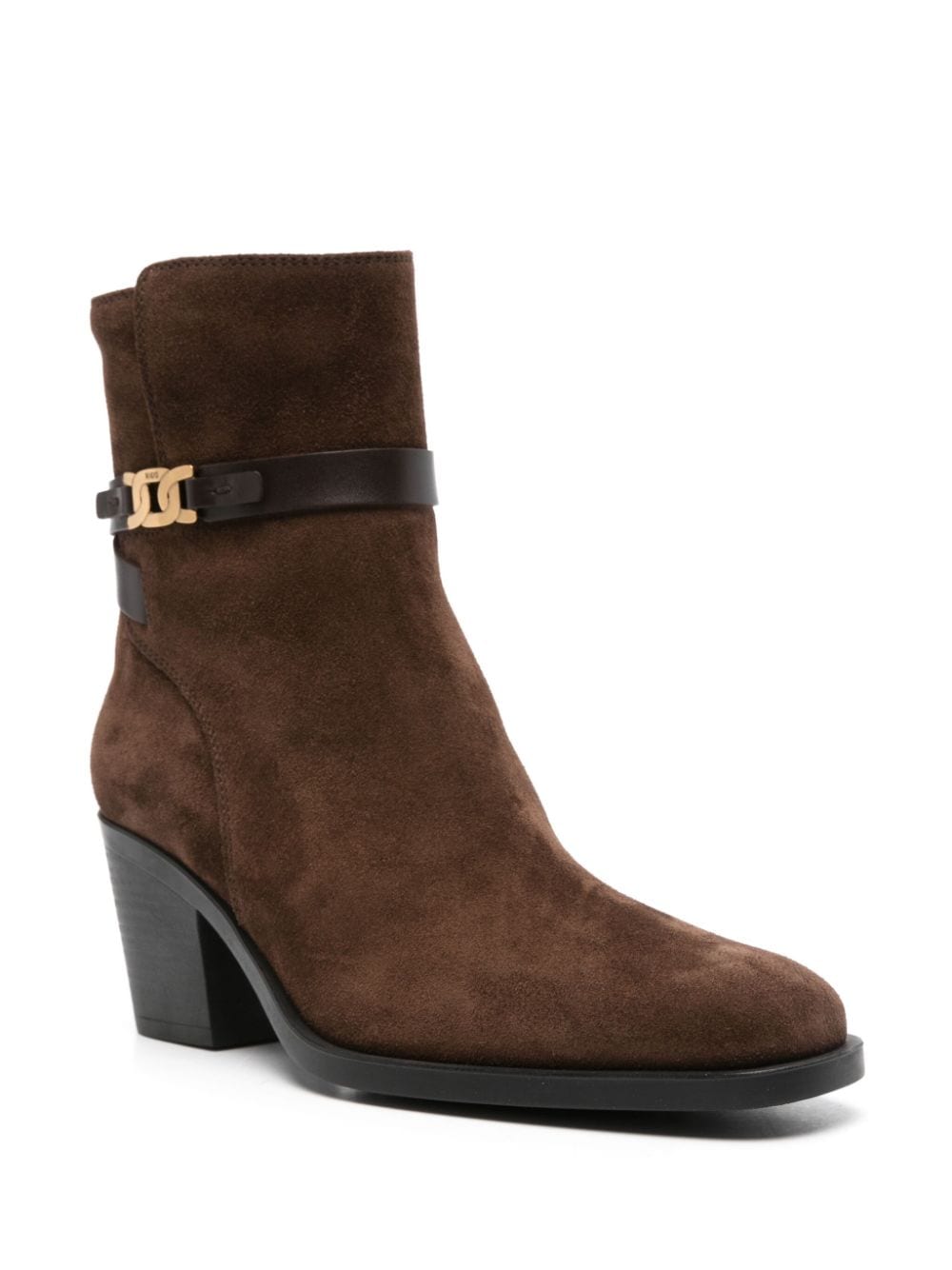 Tod's 70mm suede ankle boots - Bruin