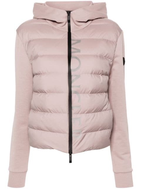 Moncler logo-print hooded padded jacket