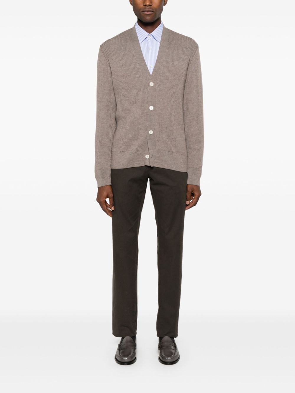 Officine Generale Miles cardigan - Bruin