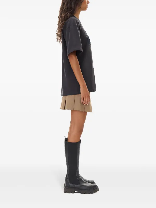 GANNI ロゴ Tシャツ | ブラック | FARFETCH JP