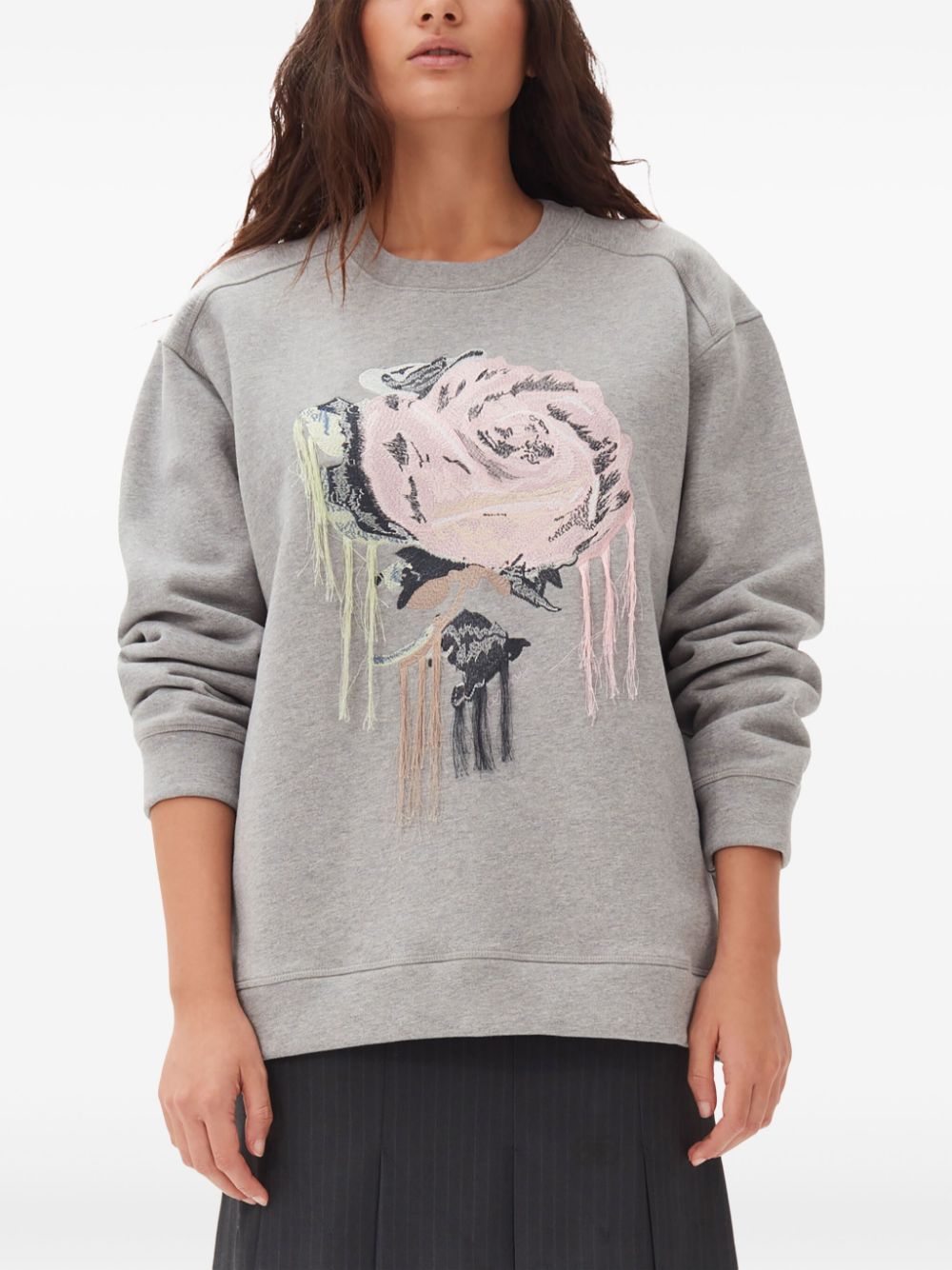 GANNI graphic print jumper Women