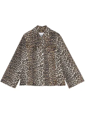 ガニー　GANNI ラムレザーパフスリーブジャケット GANNI ウィメンズ ジャケット通販 - FARFETCH