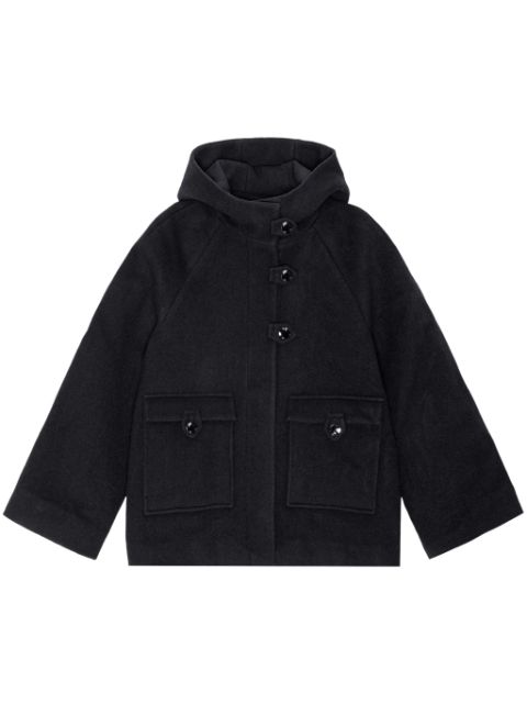 GANNI cape-design hooded jacket Women