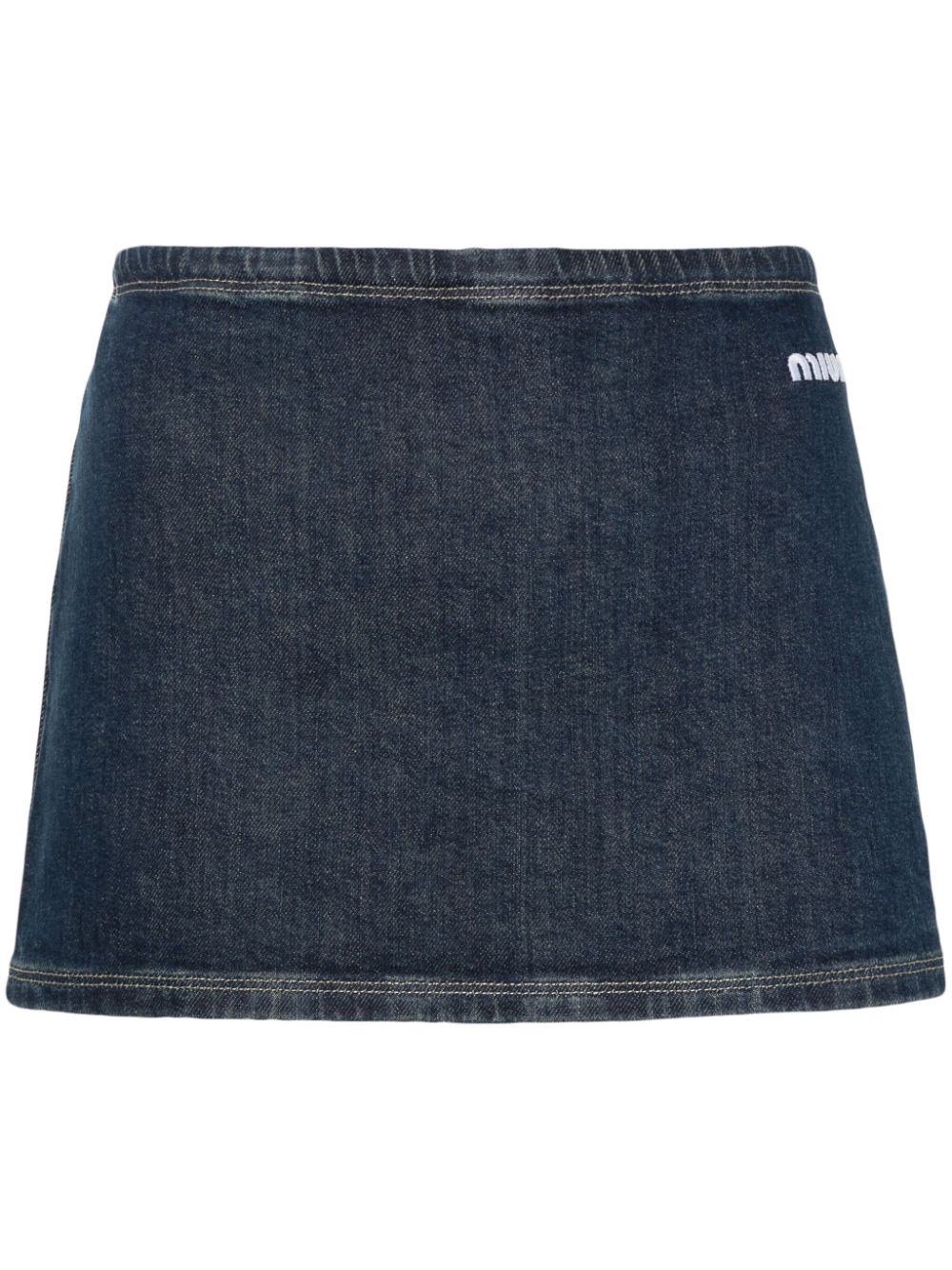 Miu Denim mini-rok Blauw