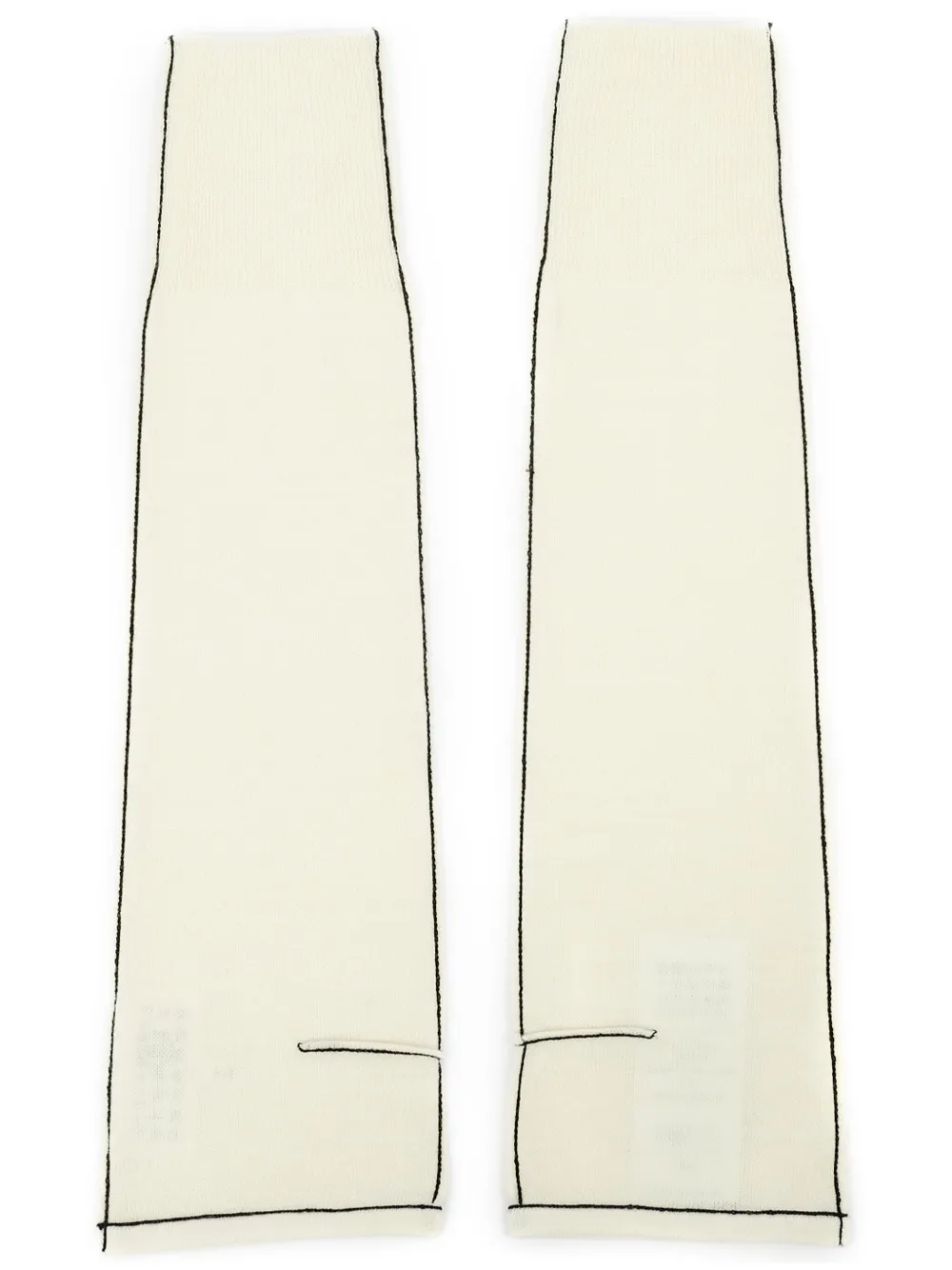 MM6 Maison Margiela contrast fingerless gloves Women