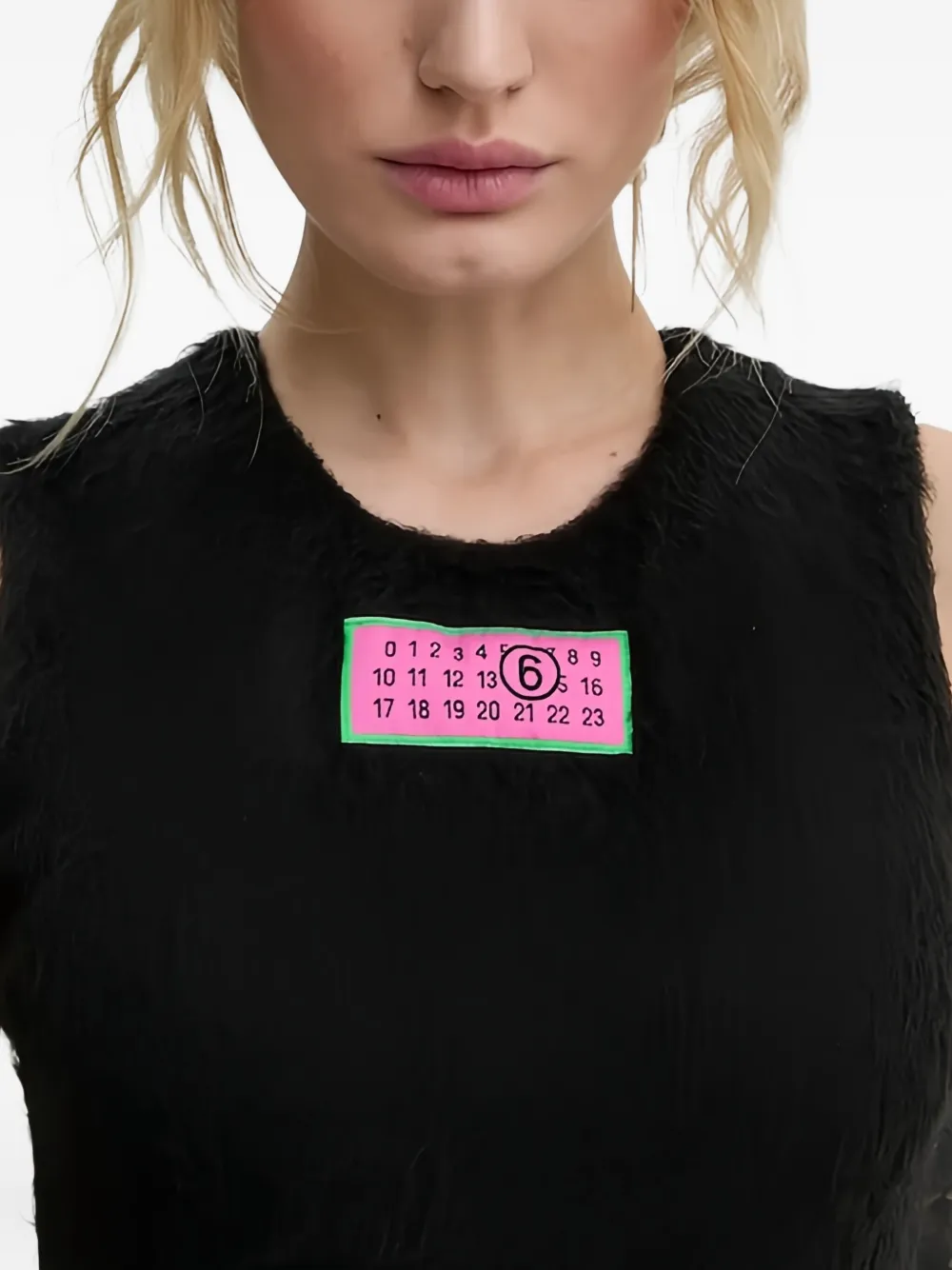 MM6 Maison Margiela Mouwloze top Zwart