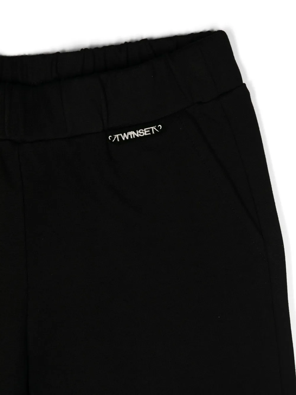 TWINSET Kids Jersey trainingsbroek met logo Zwart