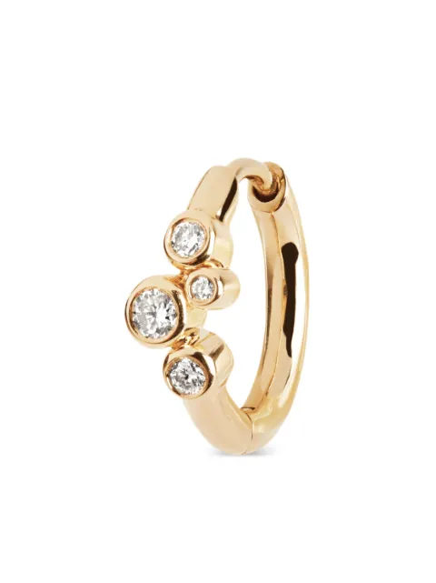 Maria Black Orecchino a cerchio Elena in oro giallo 14kt con diamanti