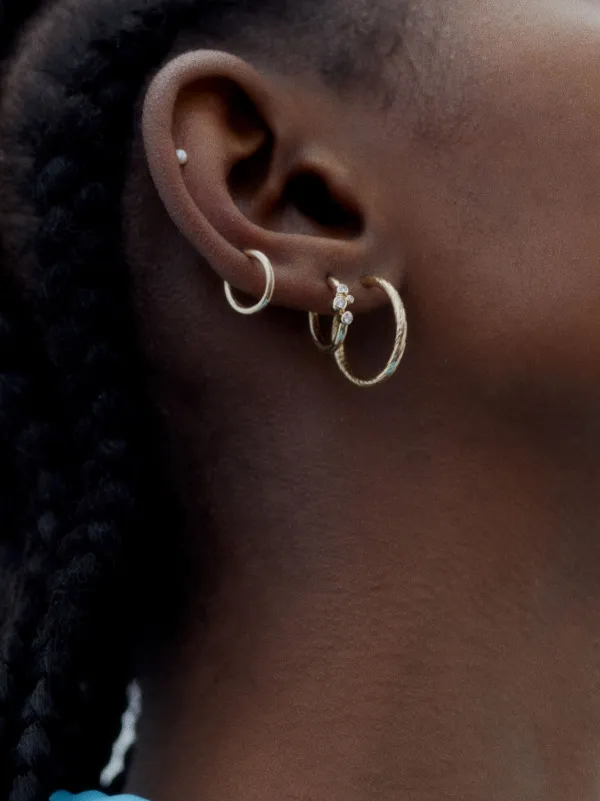 MARIA BLACK　 Dogma Twirl Black Gold Maria Black Gold Dogma Twirl Earring - Left | Garmentory