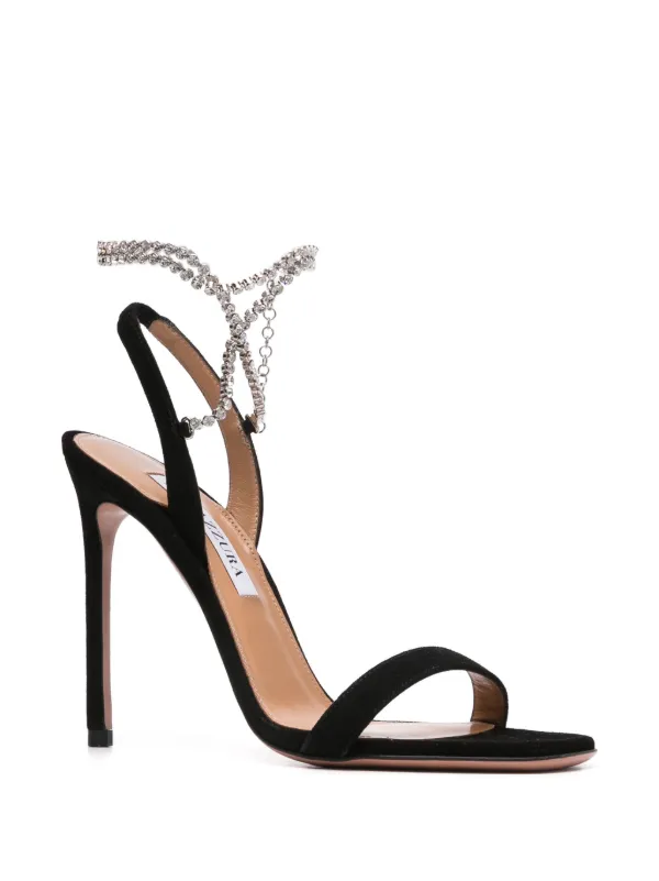 サンダル・ミュール AQUAZZURA Women Sandals LTRMIDS0SUE000 Black Aquazzura 115mm Sue Sandals | Black | FARFETCH