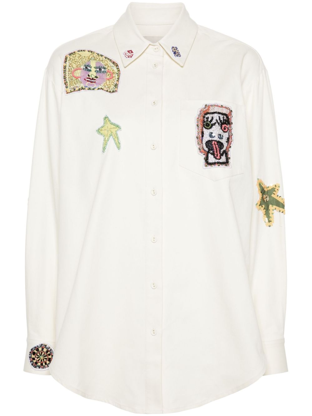 Alemais X Michael Swaney Players-embroidered Shirt - Farfetch