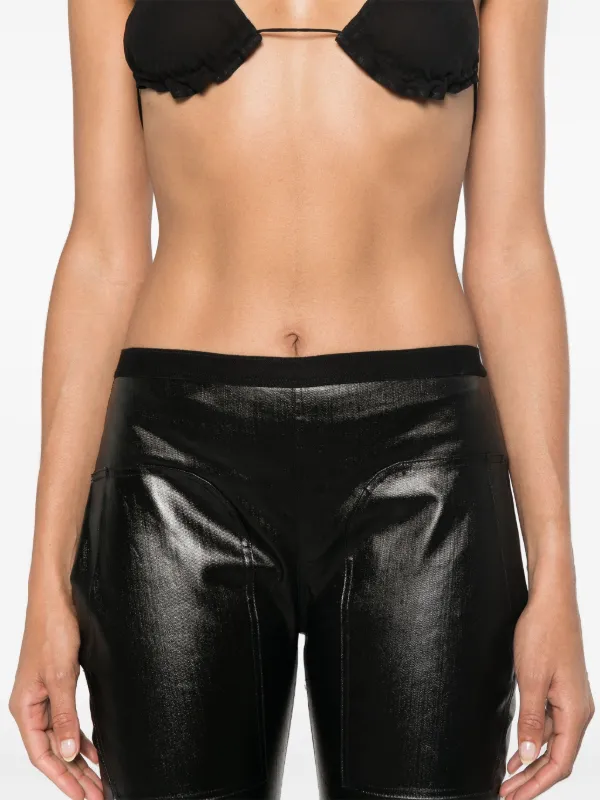 スパッツ・レギンス RICK OWENS Women Leggings RO02D3683M09 Black Rick Owens coated-finish Leggings | Black | FARFETCH