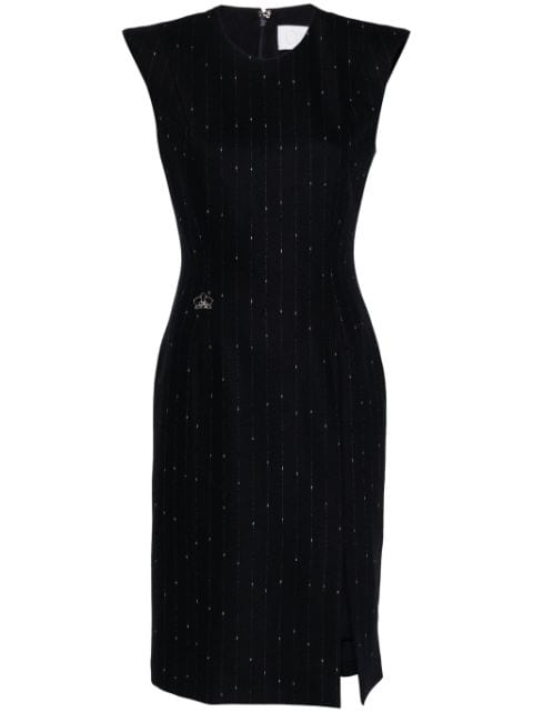 Genny pinstriped bodycon midi dress