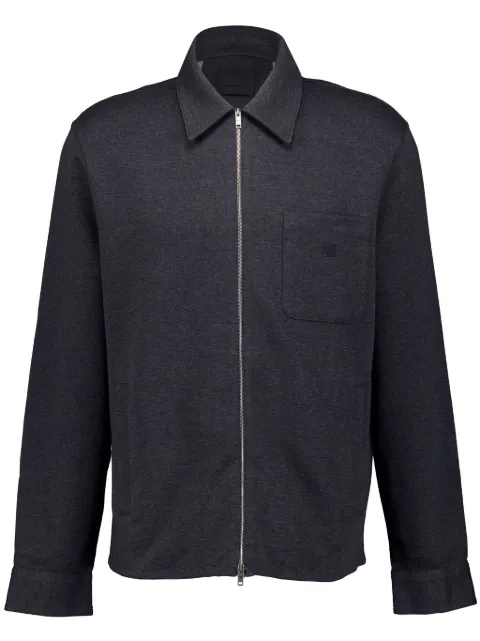 Givenchy zipped tailored cotton shirt