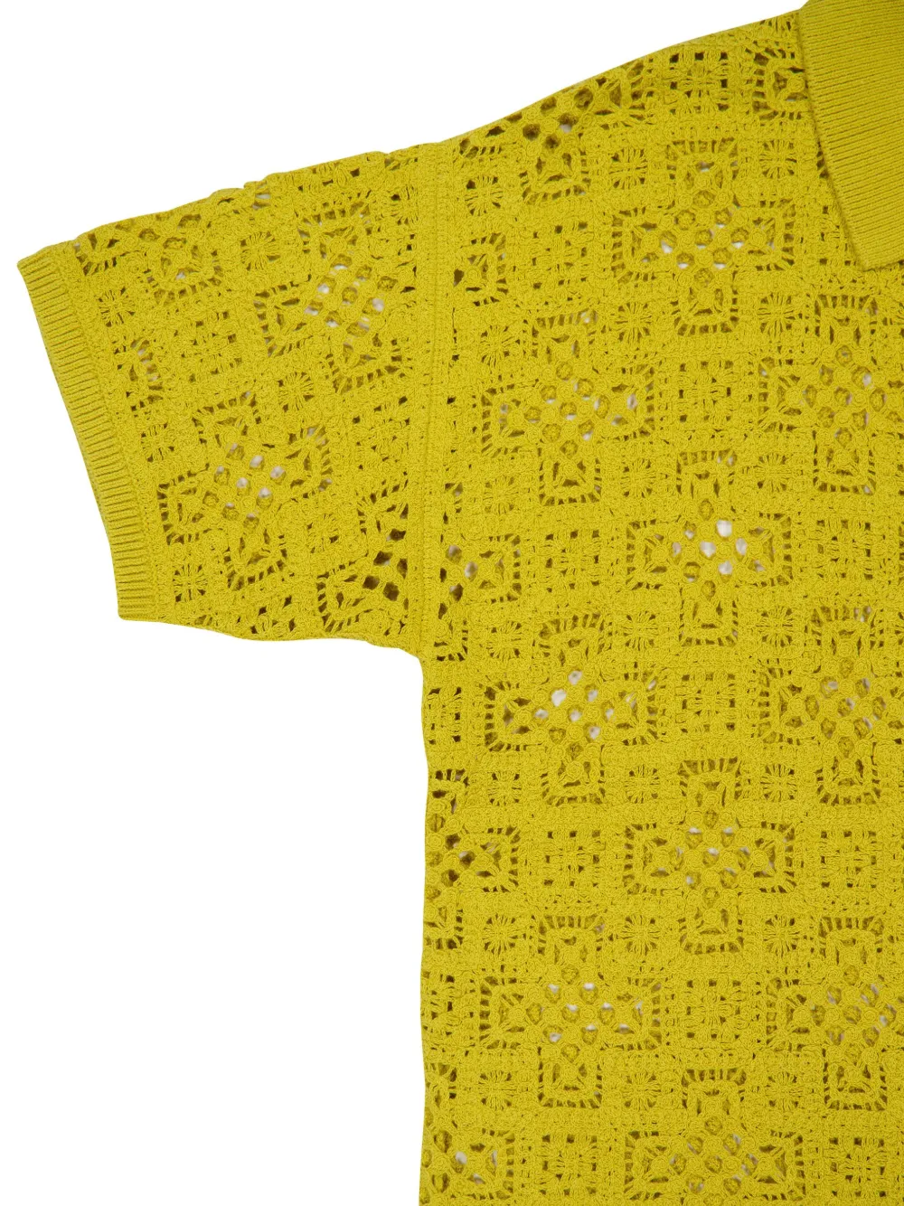 Frescobol Carioca Angra Clube Raul Crochet Cardigan In 775 Lemon