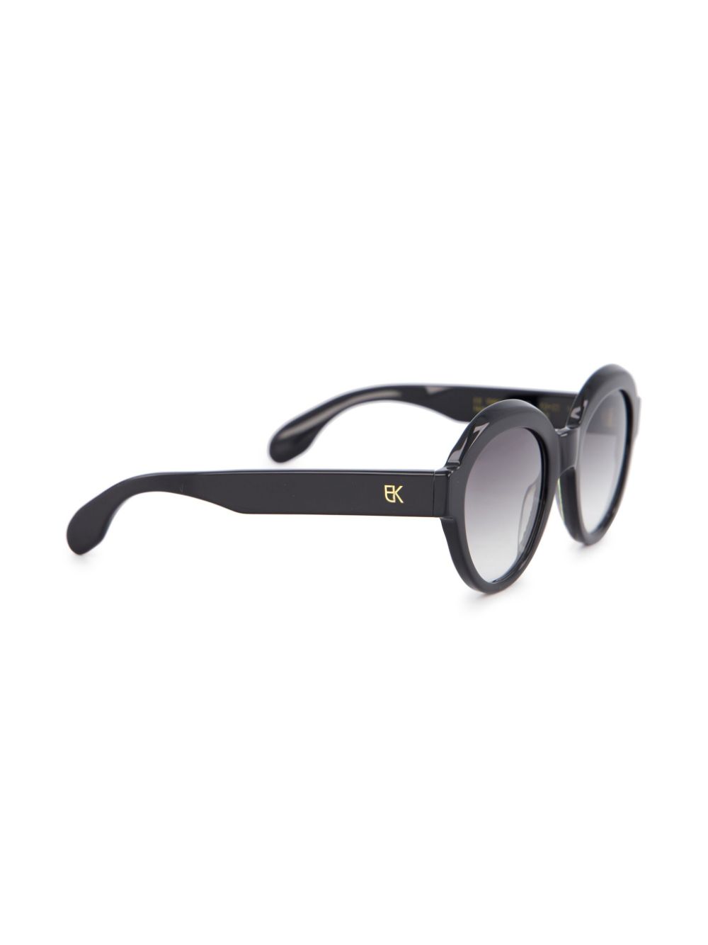 Shop Emmanuelle Khanh 1560 Sunglasses In Black